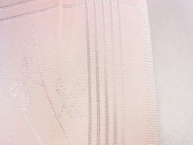 平和屋本店■夏物 和装小物 帯締め・帯揚げセット 縦絽 格子草花文 くみひも 逸品 未使用 DZAA10181kh4 - 平和屋
