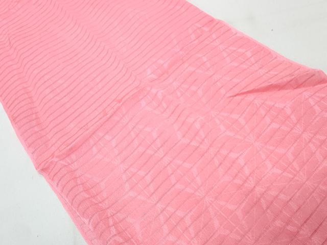 平和屋本店*夏物 和装小物 帯締め・帯揚げセット 絽 麻の葉地紋 逸品 未使用 DZAA10265kh4