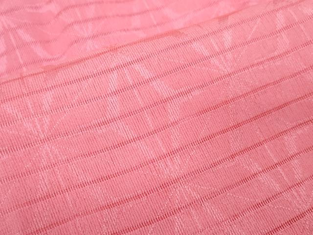 平和屋本店*夏物 和装小物 帯締め・帯揚げセット 絽 麻の葉地紋 逸品 未使用 DZAA10265kh4