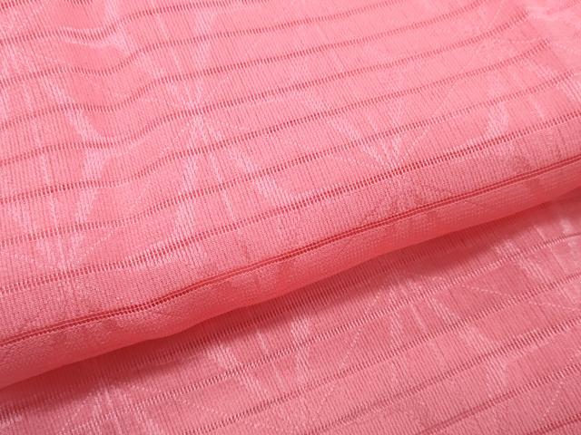 平和屋本店*夏物 和装小物 帯締め・帯揚げセット 絽 麻の葉地紋 逸品 未使用 DZAA10265kh4
