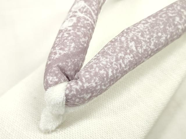 平和屋本店■和装小物 亜麻草履 スリーシーズン 春夏秋 萩文 麻 逸品 未使用 DZAA10336kh5