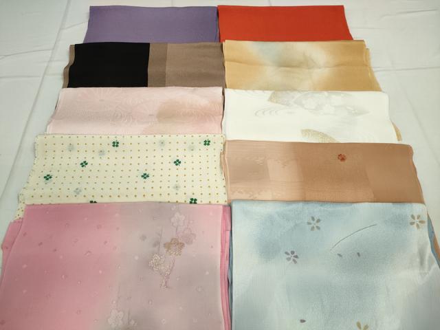 平和屋本店■和装小物 帯揚げ10枚 逸品 未使用 DZAA10371kh5