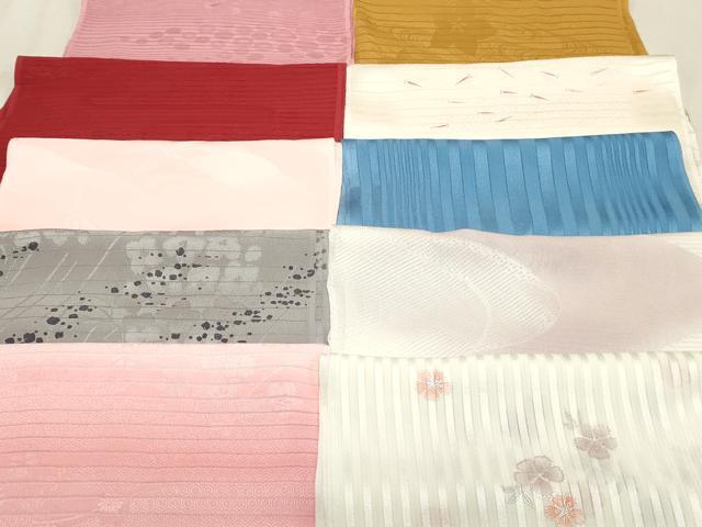 平和屋本店■夏物 和装小物 帯揚げ10枚 逸品 未使用 DZAA10386kh5