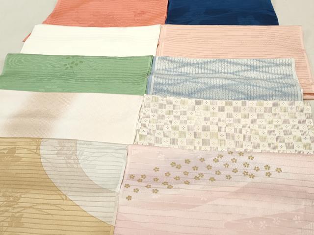 平和屋本店■夏物 和装小物 帯揚げ10枚 逸品 未使用 DZAA10392kh5