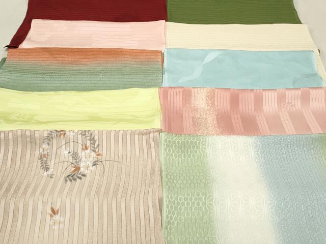 平和屋本店■夏物 和装小物 帯揚げ10枚 逸品 未使用 DZAA10404kh5