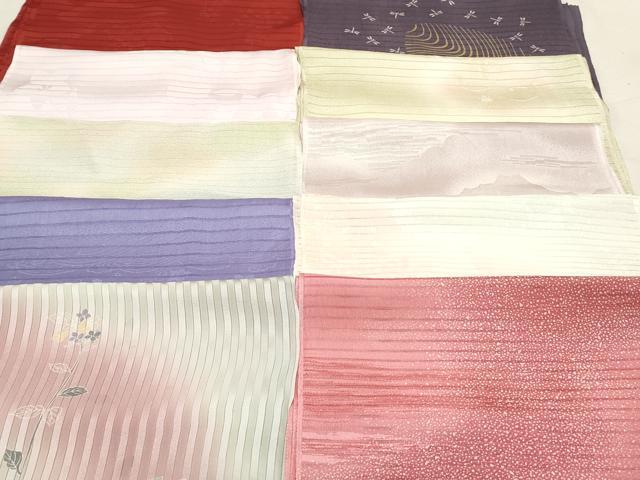 平和屋本店■夏物 和装小物 帯揚げ10枚 逸品 未使用 DZAA10439kh5