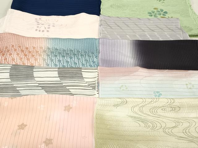 平和屋本店■夏物 和装小物 帯揚げ10枚 逸品 未使用 DZAA10442kh5