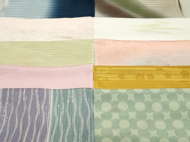 平和屋本店■夏物 和装小物 帯揚げ10枚 逸品 未使用 DZAA10452kh5