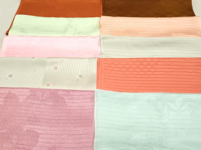 平和屋本店■夏物 和装小物 帯揚げ10枚 逸品 未使用 DZAA10495kh5