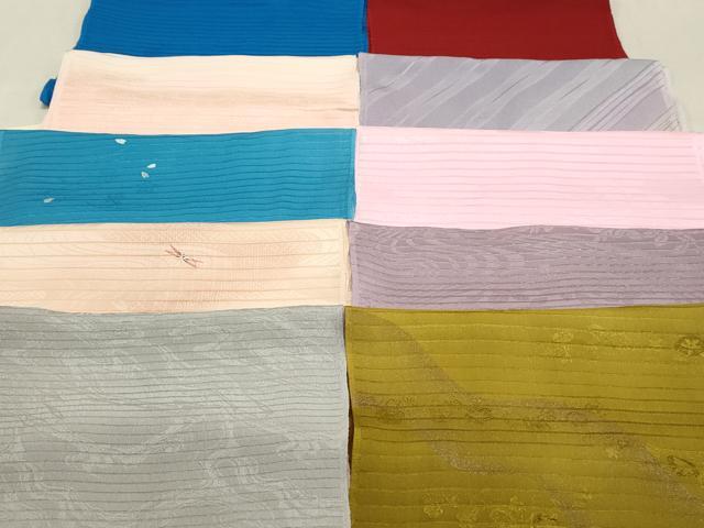 平和屋本店■夏物 和装小物 帯揚げ10枚 逸品 未使用 DZAA10498kh5