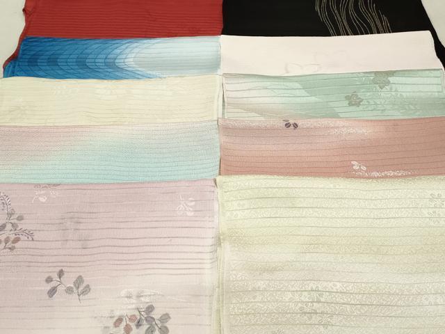 平和屋本店■夏物 和装小物 帯揚げ10枚 逸品 未使用 DZAA10533kh5