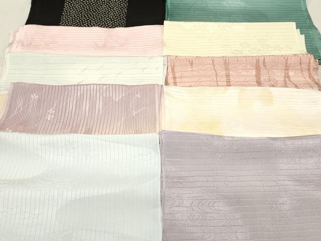 平和屋本店■夏物 和装小物 帯揚げ10枚 逸品 未使用 DZAA10534kh5