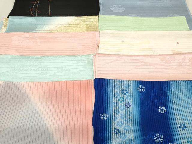 平和屋本店■夏物 和装小物 帯揚げ10枚 逸品 未使用 DZAA10535kh5