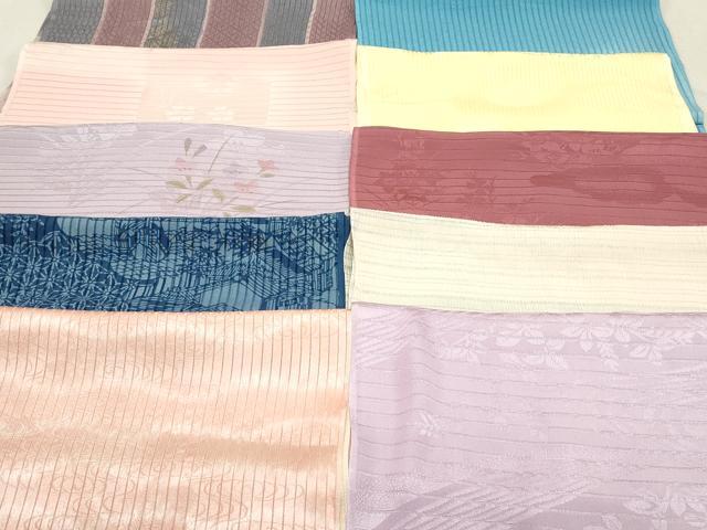 平和屋本店■夏物 和装小物 帯揚げ10枚 逸品 未使用 DZAA10540kh5