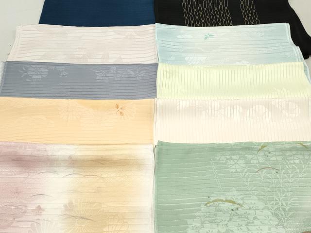 平和屋本店■夏物 和装小物 帯揚げ10枚 逸品 未使用 DZAA10709kh5
