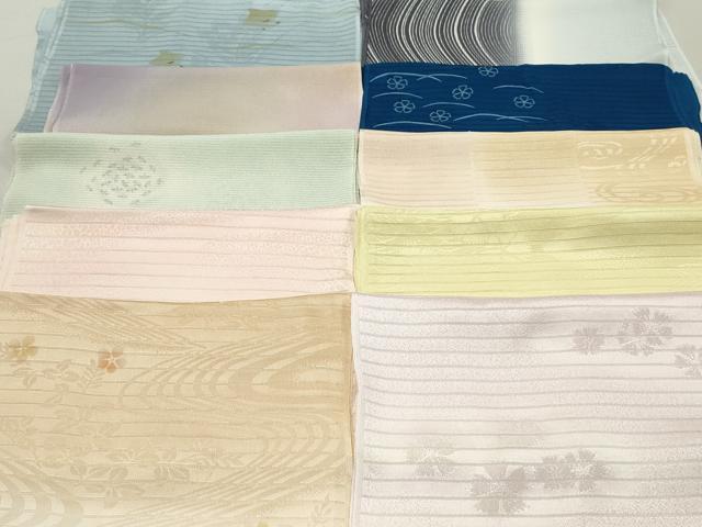 平和屋本店■夏物 和装小物 帯揚げ10枚 逸品 未使用 DZAA10711kh5