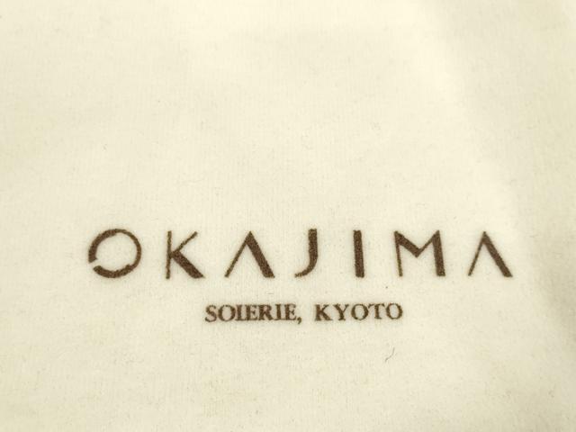 平和屋本店●岡重謹製 OKAJIMA 和装小物 和装バッグ ハンドバッグ 手提げ 更紗花文 保存袋付き 逸品 未使用 DZAA10818kh5