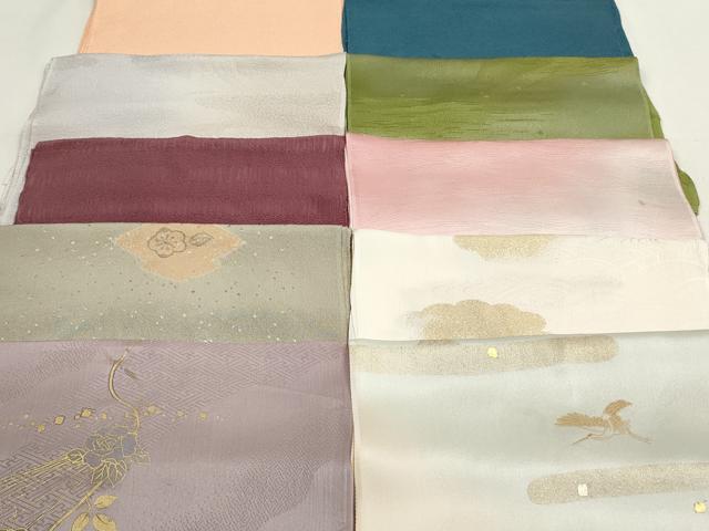 平和屋本店■和装小物 帯揚げ10枚 逸品 未使用 DZAA10836kh5