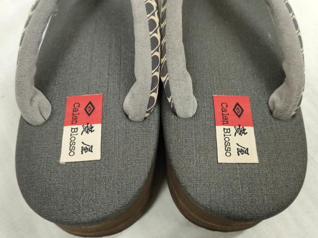 平和屋本店●和装小物 菱屋 Calen Blosso カレンブロッソ カフェ草履 Мサイズ 逸品 未使用 DZAA10993kh5