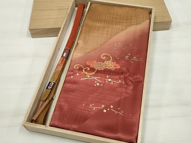 平和屋本店■和装小物 帯締め・帯揚げセット 逸品 未使用 DZAA11052kh5