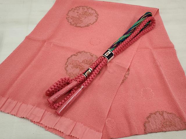 平和屋本店■和装小物 帯締め・帯揚げセット 逸品 未使用 DZAA11060kh5