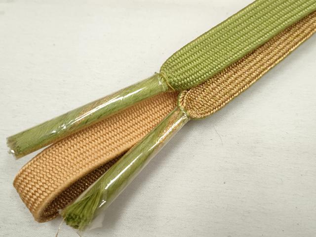 平和屋本店■和装小物 帯締め・帯揚げセット 逸品 未使用 DZAA11064kh5