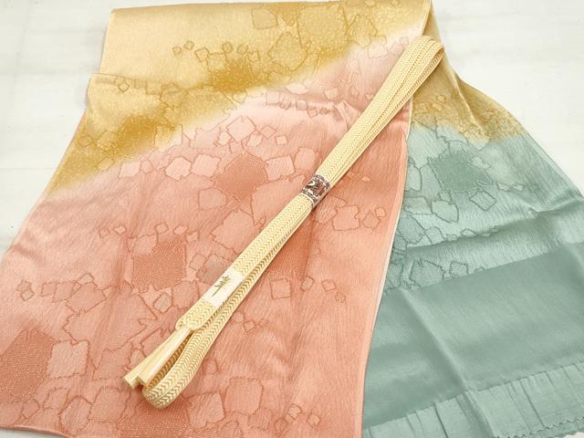 平和屋本店■和装小物 帯締め・帯揚げセット 逸品 未使用 DZAA11078kh5