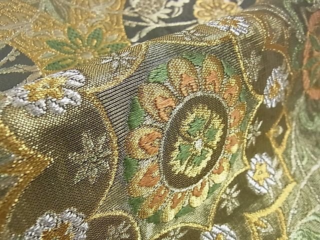 平和屋本店■極上 西陣 川島織物 六通柄 本袋帯 立涌花文 金銀糸 逸品 DZAA1111kh4 - 平和屋