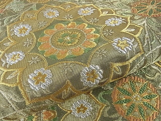 平和屋本店■極上 西陣 川島織物 六通柄 本袋帯 立涌花文 金銀糸 逸品 DZAA1111kh4 - 平和屋