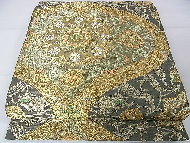平和屋本店■極上 西陣 川島織物 六通柄 本袋帯 立涌花文 金銀糸 逸品 DZAA1111kh4 - 平和屋