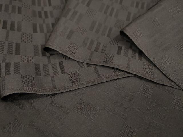 平和屋本店●極上 色無地 反物 着尺 変わり織 赤墨色 逸品 未使用 DZAA11127kh5