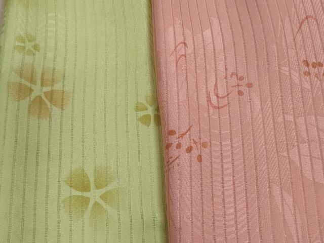平和屋本店■夏物 和装小物 帯揚げ5枚 正絹 逸品 未使用 DZAA11150kh5