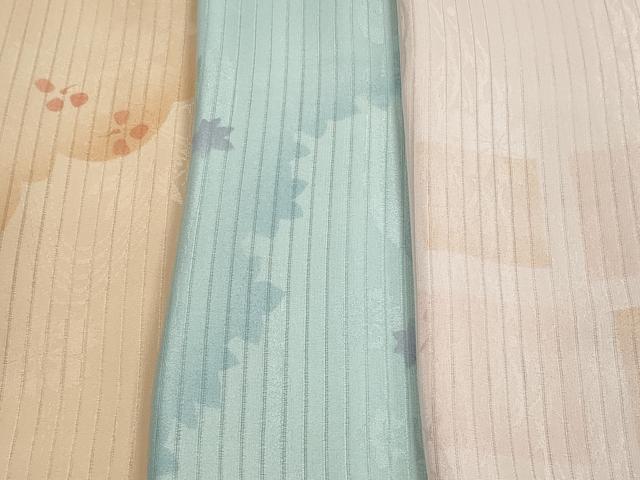 平和屋本店■夏物 和装小物 帯揚げ5枚 正絹 逸品 未使用 DZAA11150kh5