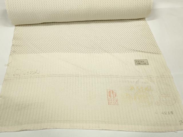 平和屋本店■小紋 反物 着尺 絹ちりめん 葵 逸品 未使用 DZAA11171kh5