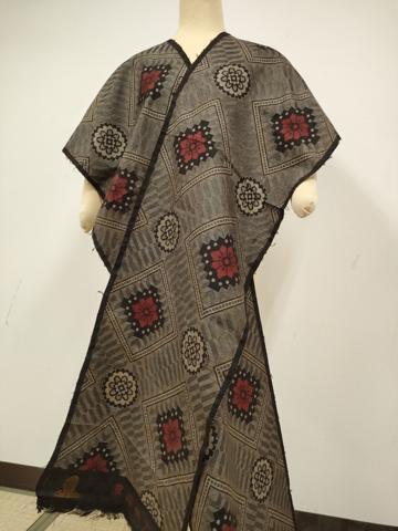 平和屋本店●希少 本場大島紬 龍郷絣 反物 着尺 逸品 未使用 DZAA11257kh5