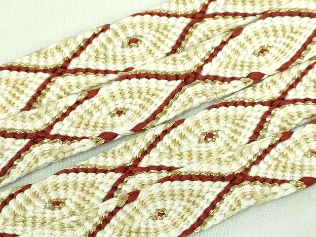 平和屋本店●極上 有職組紐道明 帯締め 唐組 桐壺 金糸 宮内庁御用 国立博物館御用 東京芸術大学御用 逸品 DZAA11357kh5