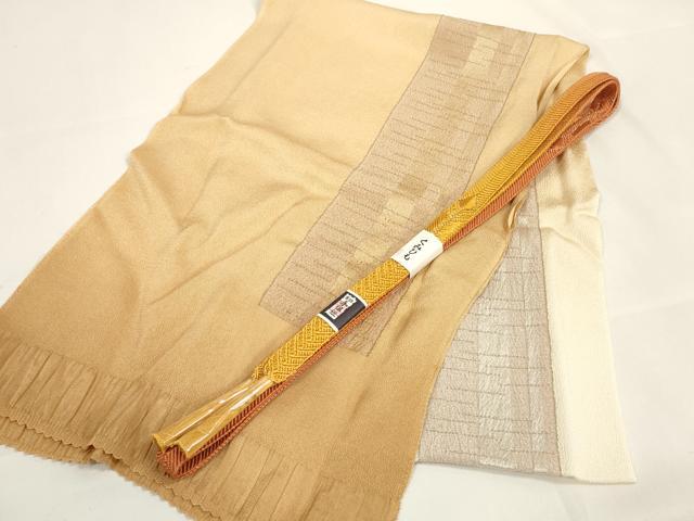 平和屋本店■和装小物 帯締め・帯揚げセット 逸品 未使用 DZAA11442kh5