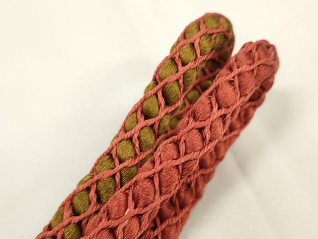 平和屋本店●和装小物 帯締め・帯揚げセット 逸品 未使用 DZAA11445kh5