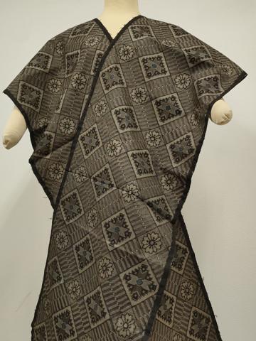 平和屋本店●希少 本場大島紬 龍郷絣 反物 着尺 証紙付き 逸品 未使用 DZAA11671kh6