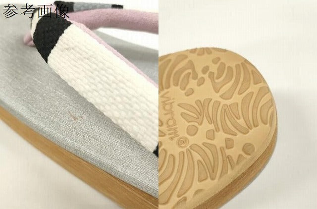 平和屋着物●極上 和装小物 菱屋 Calen Blosso カレンブロッソ カフェ草履 Lサイズ 25.0cm 逸品 DZAA11709kh6
