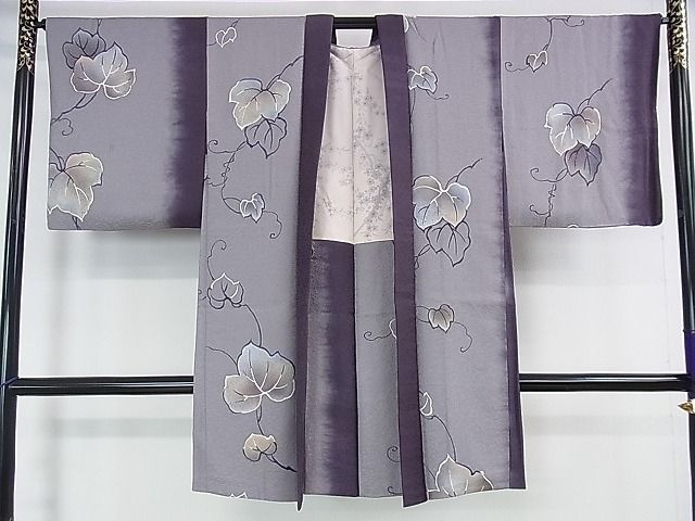 平和屋本店■極上 羽織 蔦の葉文 暈し染め 羽織紐付き 逸品 DZAA1170kh5 - 平和屋