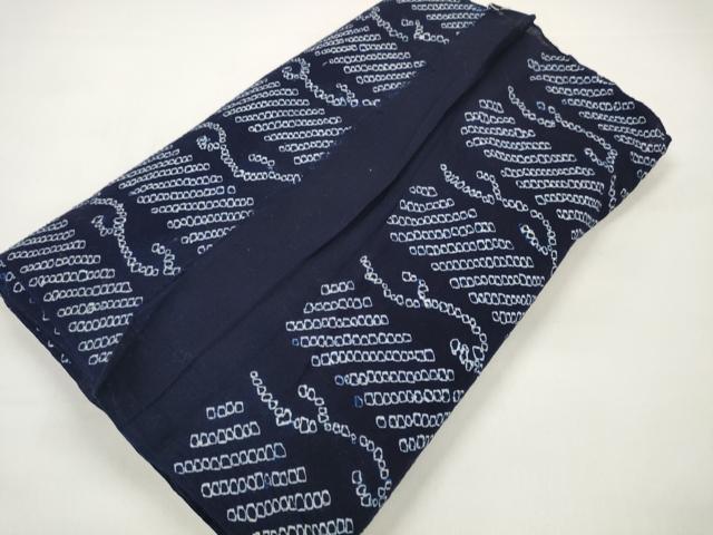 平和屋着物●極上 夏物 浴衣 有松鳴海絞 反物 着尺 間道 綿 逸品 未使用 DZAA11715kh6