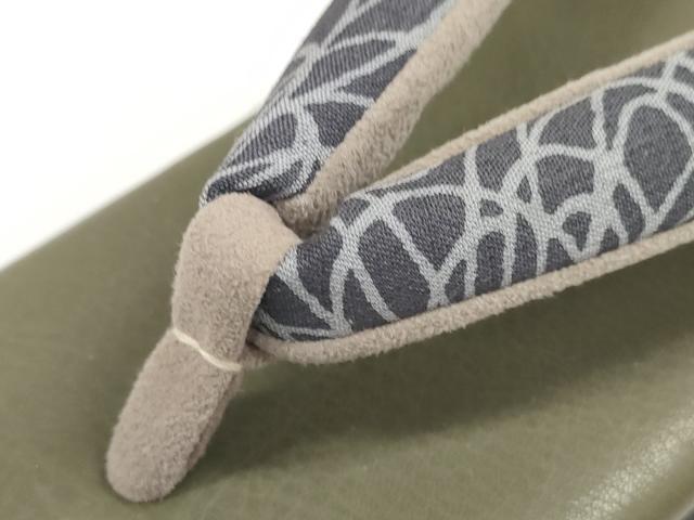 平和屋着物●極上 和装小物 菱屋 Calen Blosso カレンブロッソ カフェ草履 箱付き Мサイズ 24.0cm 逸品 未使用 DZAA11741kh6