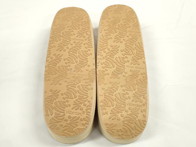 平和屋着物●極上 和装小物 菱屋 Calen Blosso カレンブロッソ カフェ草履 箱付き Lサイズ 25.0cm 逸品 未使用 DZAA11742kh6