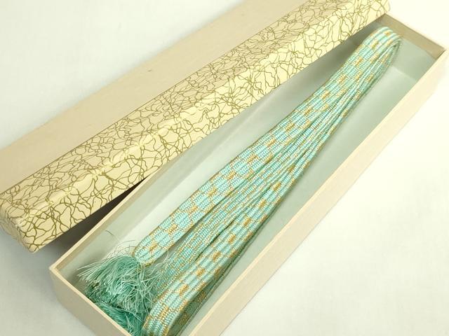 平和屋着物●極上 有職組紐道明 帯締め 亀甲組 金糸 宮内庁御用 国立博物館御用 東京芸術大学御用 逸品 DZAA11777kh6