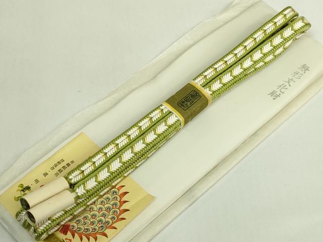 平和屋着物●極上 有職組紐道明 帯締め 冠組 宮内庁御用 国立博物館御用 東京芸術大学御用 逸品 未使用 DZAA11862kh6