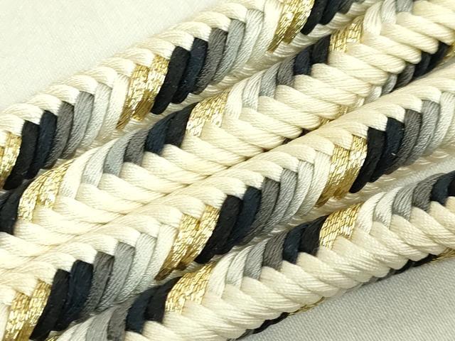 平和屋着物●極上 有職組紐道明 帯締め 奈良組 丸胡蝶 金糸 宮内庁御用 国立博物館御用 東京芸術大学御用 逸品 未使用 DZAA11875kh6