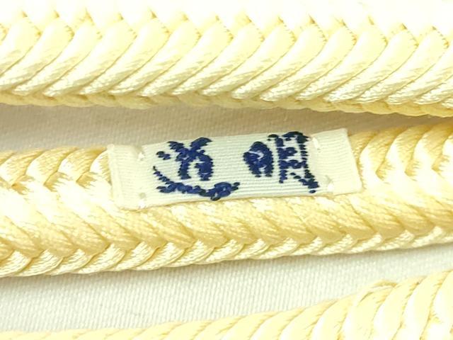 平和屋着物●極上 有職組紐道明 帯締め 奈良組 蒸栗色 宮内庁御用 国立博物館御用 東京芸術大学御用 逸品 未使用 DZAA11893kh6