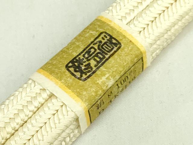 平和屋着物●極上 有職組紐道明 帯締め 冠組 砥粉色 宮内庁御用 国立博物館御用 東京芸術大学御用 逸品 未使用 DZAA11909kh6