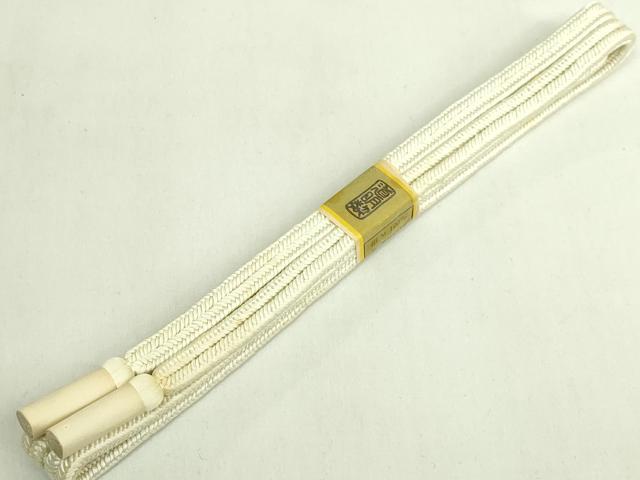 平和屋着物●極上 有職組紐道明 帯締め 冠組 練色 宮内庁御用 国立博物館御用 東京芸術大学御用 逸品 未使用 DZAA11911kh6